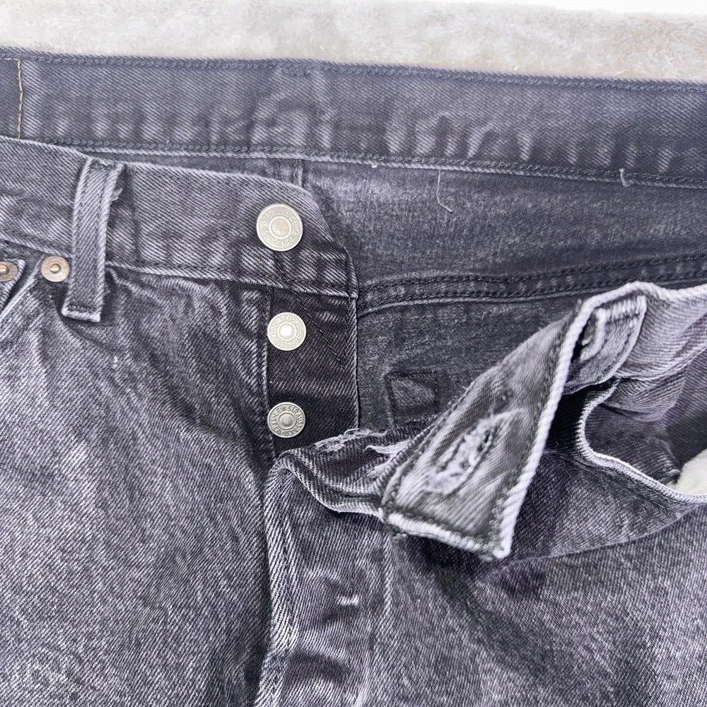 Levis 501XX Jeans Mens 33x30 (Fit32x29) Black Button Fly Denim Pants